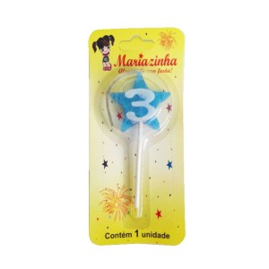 MARIAZINHA VELA ESTRELA N3 AZUL C/10