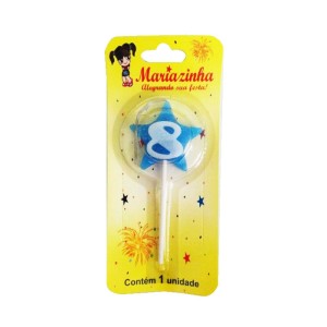 MARIAZINHA VELA ESTRELA N8 AZUL C/10