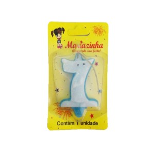 MARIAZINHA VELA SORRISO N7 AZUL C/10