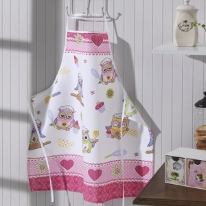 AVENTAL FORRADO ESTAMPADO 65CM X 46CM REF139350 ROSA BELA