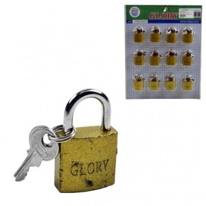 CADEADO 25MM PCT C/12 UNID 23122 GLORY