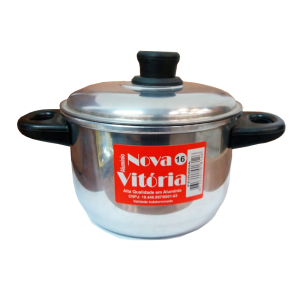 PANELA DE ALUMÍNIO N°16 C/TAMPA 10181 NOVA VITÓRIA