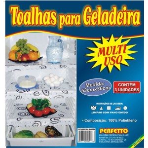 TOALHA P/GELADEIRA C/3 53X36 REF06038 PERFETTO