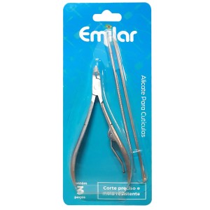 CORTADOR DE UNHA 3PÇS EM9711 EMILAR