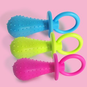 BRINQUEDO BORRACHA MINI CHUPETA 1PÇ 9,5CM ZN 0841