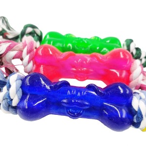 BRINQUEDO BORRACHA OSSO COM CORDA ZN 0856