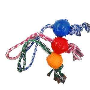 BRINQUEDO BORRACHA BOLA COM CORDA ZN 0864