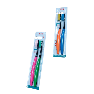 ESCOVA DENTAL KIT C/2, BLU BL-6701
