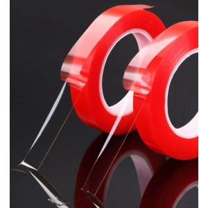 Fita Dupla Face Transparente 18cm x 4,5m x 1mm EM4056 - Adesão Forte e Durável para Diversas Superfícies