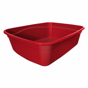Banheiro para Gato Brinqpet - Cor Vermelho, Prático e Higienizado
