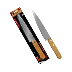 Faca de Cozinha Inox SQ3107 com Cabo de Madeira – Qualidade e Durabilidade