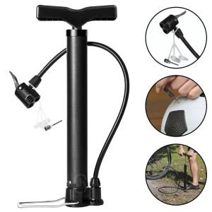Bomba de Ar Manual SQ1989 - Prática e Eficiente para Inflar Pneus e Outros Itens