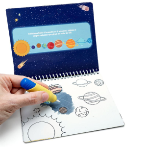 LIVRO DE COLORIR COM ÁGUA GALÁXIA REF: 91675 - LEO&LEO