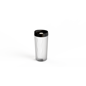 POTE HERMETICO 1,5L TAMPA PRETO REF: 1107 - PANAMBY PLASTICO