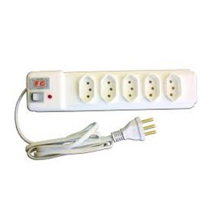 FILTRO DE LINHA C/5 TOMADAS PP 3X0,75M 1,2M 65260 FC